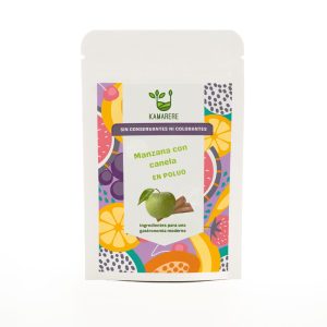 Manzana con canela en polvo